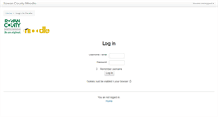 Desktop Screenshot of moodle.rowancountync.gov