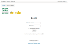 Tablet Screenshot of moodle.rowancountync.gov